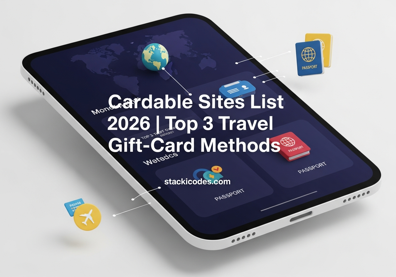 Cardable Sites List 2026 | Top 3 Travel Gift-Card Methods