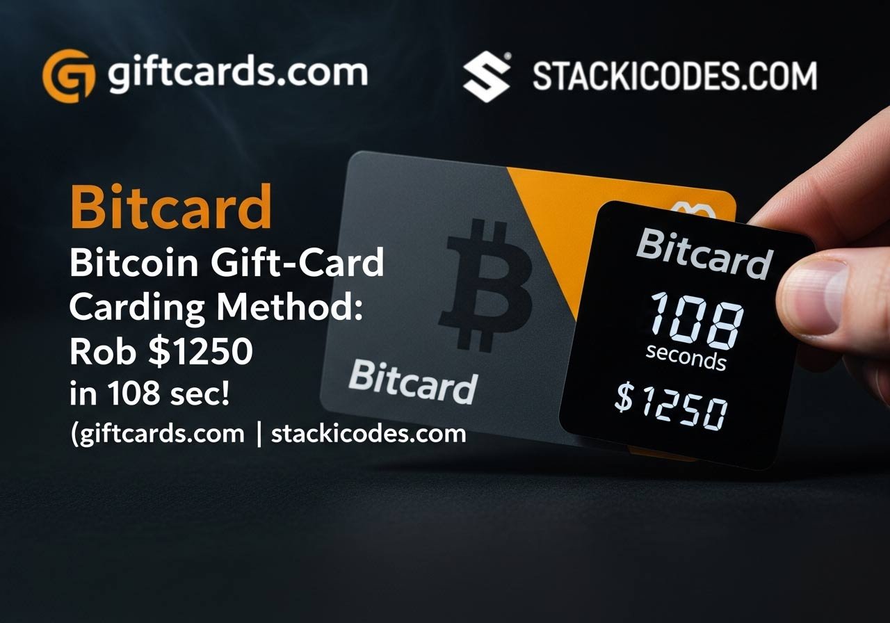 Bitcard Bitcoin Gift Card Carding