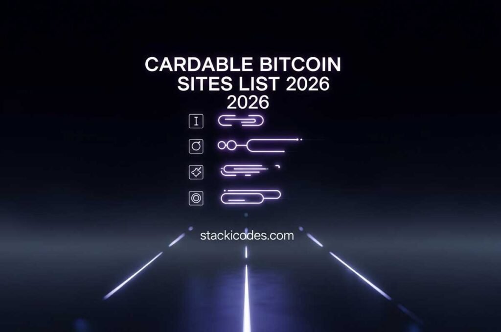 Cardable Bitcoin Sites List 2026