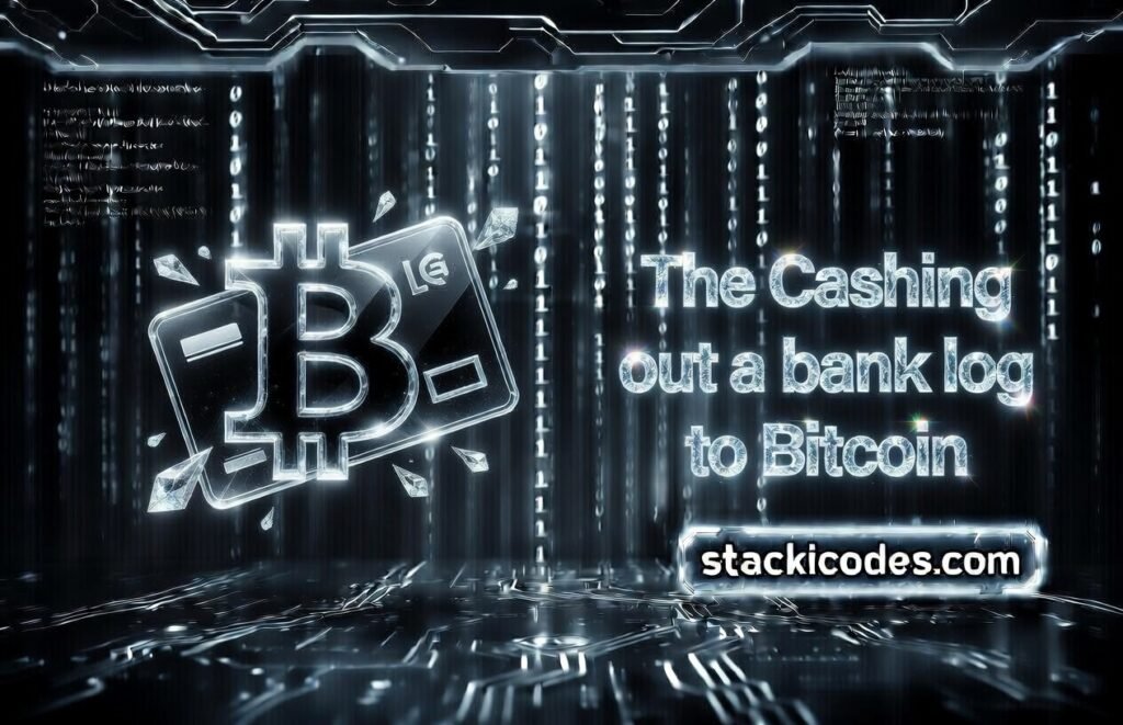 The Cashing out a bank log to Bitcoin 2026
