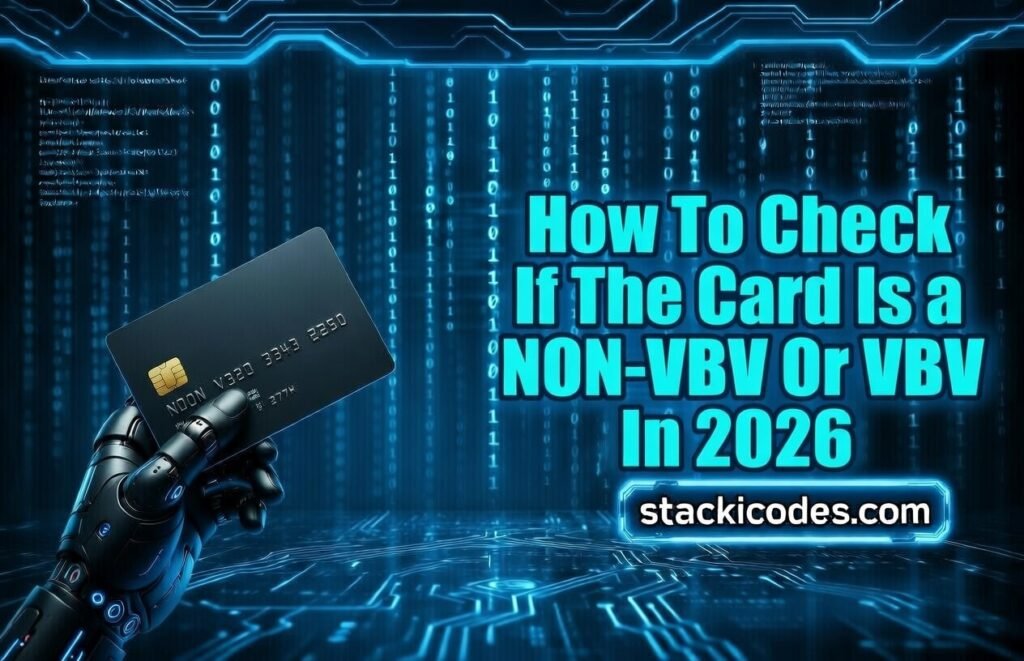 How To Check If The Card Is a NON-VBV Or VBV In 2026 How To Check If The Card Is a NON-VBV Or VBV In 2026
